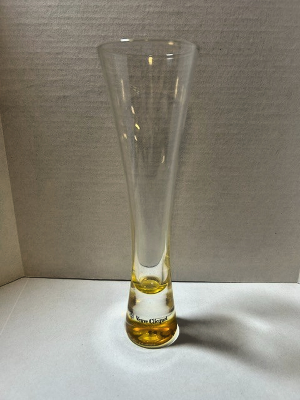 Veuve Clicquot Champagne Flute 8ā Orange Trendy Edition Glass SINGLE Rare HTF